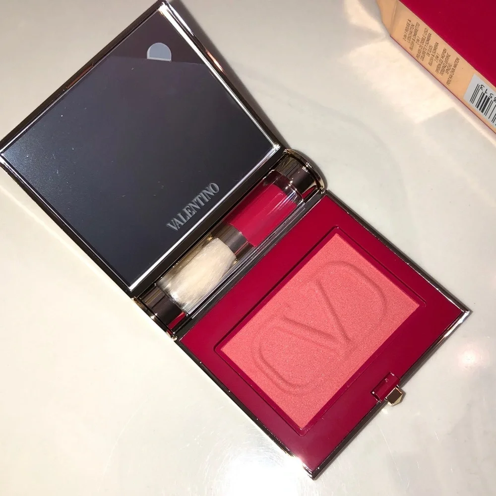 Valentino EYE2CHEEK Dual-Use Blush & Eyeshadow Shade 08 Roman Sky + Brush NIB